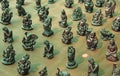 Small figurines of Buddha, Ganesha, Frog in the market of bazaar Royalty Free Stock Photo