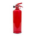 Small fire extinguisher on white background