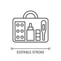 Small first aid kit linear icon Royalty Free Stock Photo