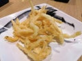 Small fish tempura deep fried for make your health calcium and delicious.