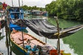 Small fishermens village in the mangrove swamps at the island of