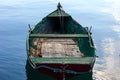 Small fishing boat at the port of Marsaxlokk, Malta. Closeup view Royalty Free Stock Photo