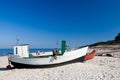 Small Fishing Boats On Beach