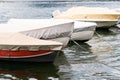 Small Fishing Boats With Fishing Net And Equipment, Motor Boat Or Sail Boat Floating