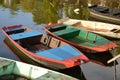 Small fishing boats on the Loire river in France Royalty Free Stock Photo