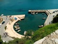 Small Fishing Boats Marina in Montenegro Royalty Free Stock Photo