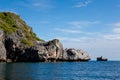 Small fishing boats near Koh Samui Thailand Royalty Free Stock Photo