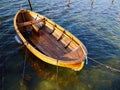 Small fishing dingy boat in a harbour at Funen Denmark Royalty Free Stock Photo