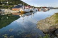 Small fishing harbor on Lofoten Islands