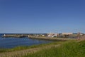 The small Fishing harbour of Port Seton on the Firth of Forth Royalty Free Stock Photo