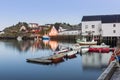 A small fishing port in the Hamnoy , Lofoten Islands Royalty Free Stock Photo