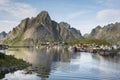 Small fishing port Reine, Lofoten Islands, Norway Royalty Free Stock Photo