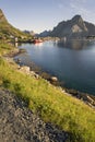 Small fishing port Reine, Lofoten Islands, Norway Royalty Free Stock Photo