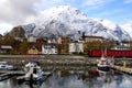 Small fishing village, fjord, Norway