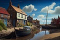 Small fishing village on the island of Britain