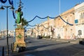 Marsaxlokk, Malta, August 2019. View of the embankment of the coastal city. Royalty Free Stock Photo