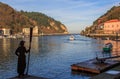 The small fishing village of Pasai Donibane in Guipuzcoa