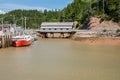 The harbour at St Martin`s New Brunswick Royalty Free Stock Photo