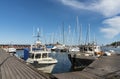 Small fishingboats Oxelosund Sweden Royalty Free Stock Photo