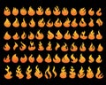 Small Flame illustration design Royalty Free Stock Photo