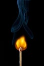 Small Flame on Matchstick