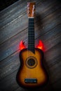 Small flamenco guitar