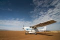 Small flight to carry tourist from Nairobi to Masai mara at Masai Mara Air Strip,Kenya