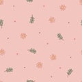 Small flower pattern background in spring or summer. Royalty Free Stock Photo