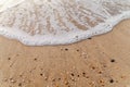 Small foam bubble wave close background