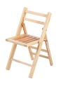 Small folding wooden chair Royalty Free Stock Photo