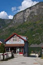 Small food shop on the fjord