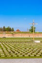 Small Fortress Theresienstadt with cemetery, Terezin, Czech Repu Royalty Free Stock Photo