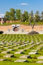 Small Fortress Theresienstadt with cemetery, Terezin, Czech Repu Royalty Free Stock Photo