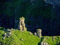 Small fragments of Cliff of Moher, county Clare, Ireland, stone texture and structure. Royalty Free Stock Photo