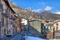 Small french town in the Alps. Royalty Free Stock Photo