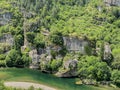 Small french village of Castelbouc in the Gorges du Tarn in France