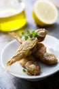 Small fried fish Royalty Free Stock Photo