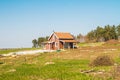 Small friendly family house in the village. Royalty Free Stock Photo