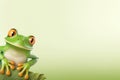 Small Frog reptile mockup. Generate Ai Royalty Free Stock Photo