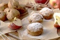 Small fruitcakes for Christmas dinner. Raisin mini cakes