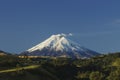 A small fumarole on the summit of Cotopaxi Volcano reflects its activity Royalty Free Stock Photo