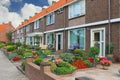 Small garden in front of the Dutch house.