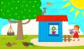 Small Garden Shed Royalty Free Stock Photo