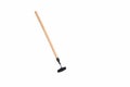 Small gardening hoe isolated on white Royalty Free Stock Photo
