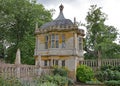 Small gatehouse in the corner of an English country house in Somerset, UK Royalty Free Stock Photo