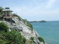 Small gazebo on a cliff