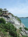 Small gazebo on a cliff