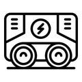 Small generator icon outline vector. Power energy Royalty Free Stock Photo