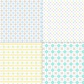 Small geometric pastel vector patterns Royalty Free Stock Photo