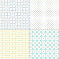 Small geometric pastel vector patterns